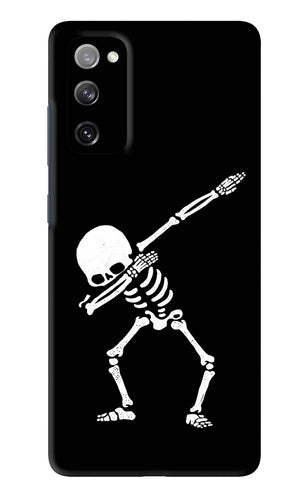 Dabbing Skeleton Art Samsung Galaxy S20 FE Back Skin Wrap