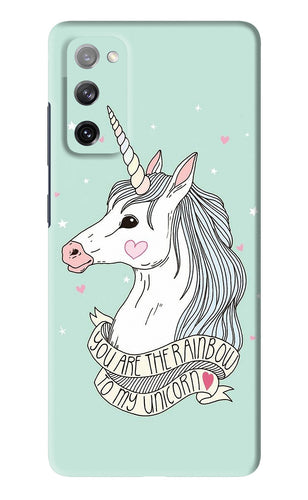 Unicorn Wallpaper Samsung Galaxy S20 FE Back Skin Wrap
