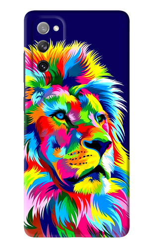 Vector Art Lion Samsung Galaxy S20 FE Back Skin Wrap