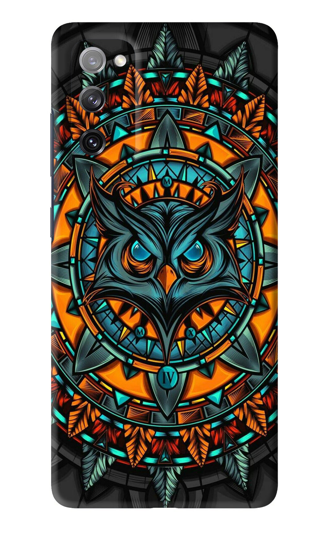 Angry Owl Art Samsung Galaxy S20 FE Back Skin Wrap