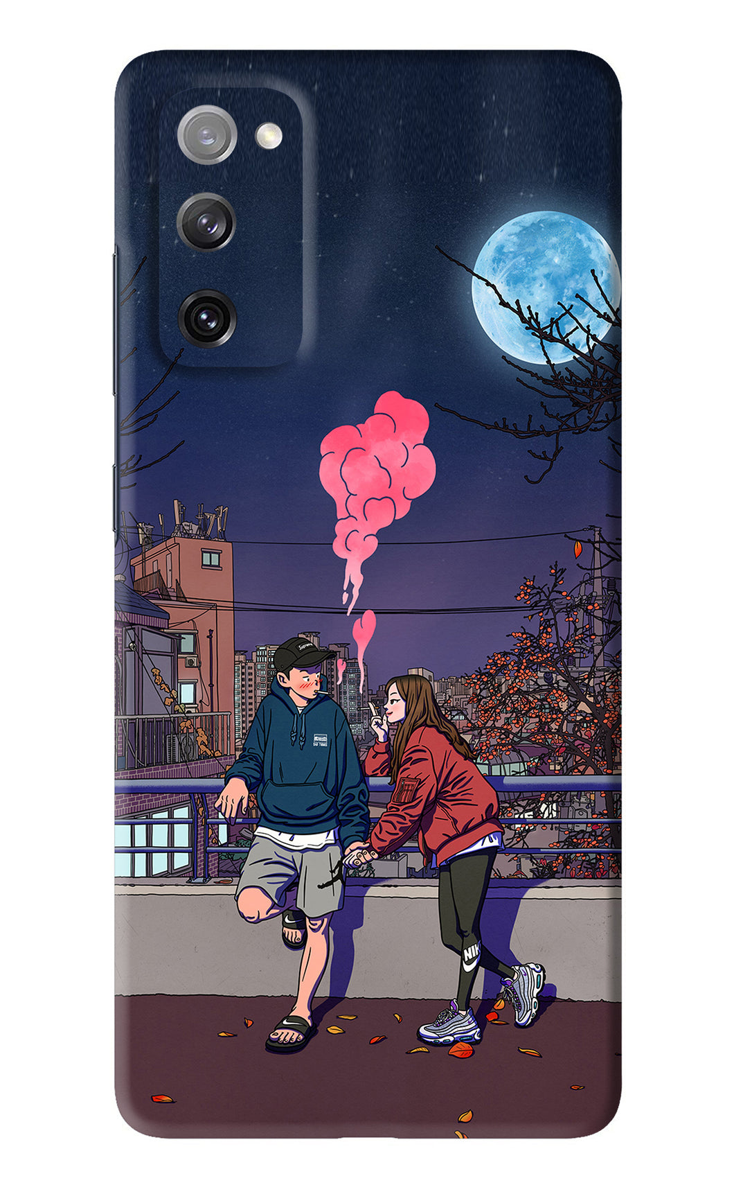 Chilling Couple Samsung Galaxy S20 FE Back Skin Wrap