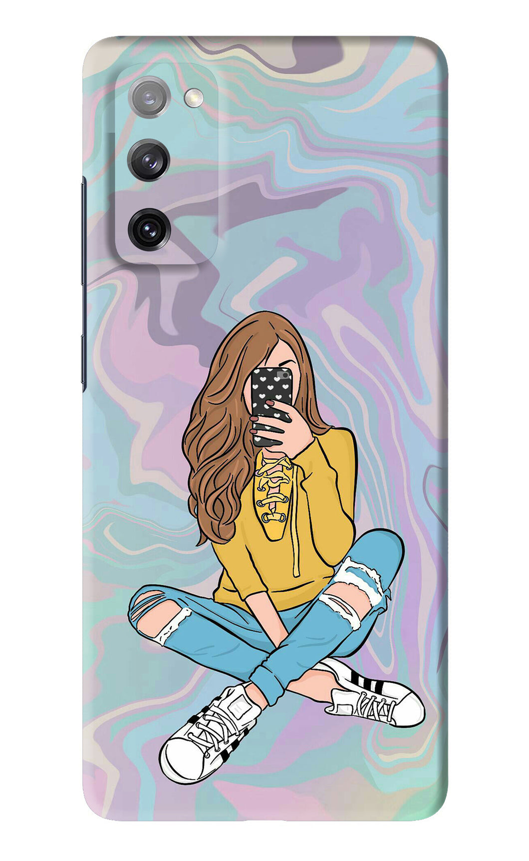 Selfie Girl Samsung Galaxy S20 FE Back Skin Wrap