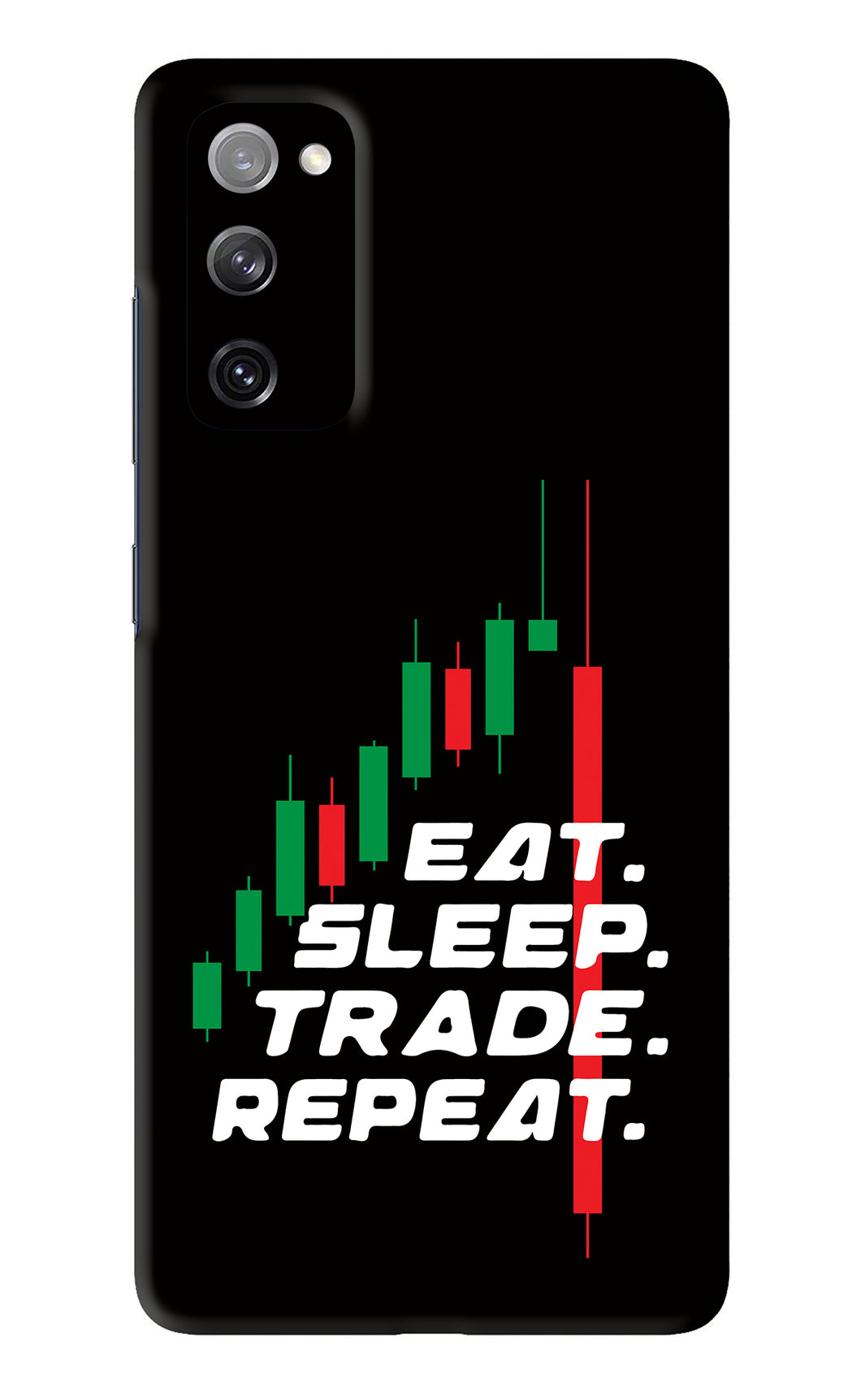 Eat Sleep Trade Repeat Samsung Galaxy S20 FE Back Skin Wrap