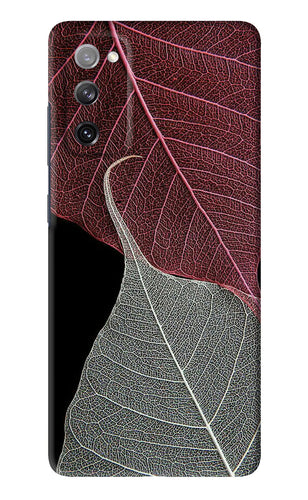 Leaf Pattern Samsung Galaxy S20 FE Back Skin Wrap
