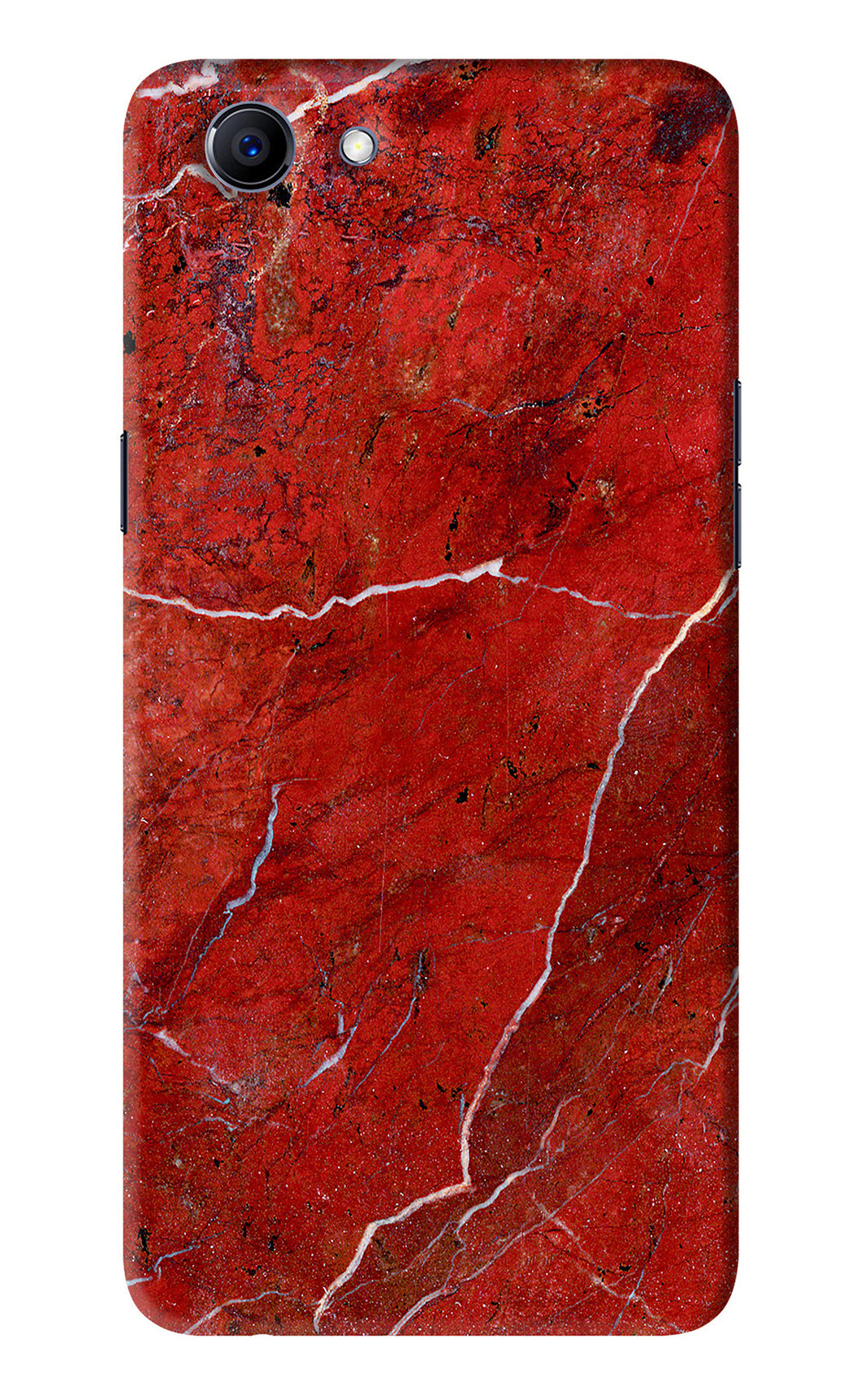 Red Marble Design Realme 1 Back Skin Wrap