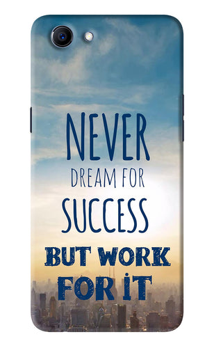 Never Dream For Success But Work For It Realme 1 Back Skin Wrap