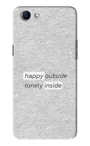 Happy Outside Lonely Inside Realme 1 Back Skin Wrap