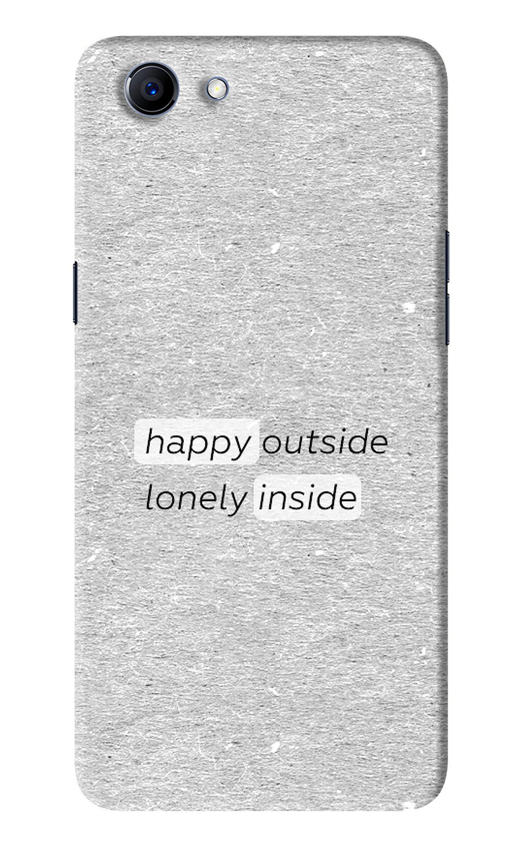 Happy Outside Lonely Inside Realme 1 Back Skin Wrap