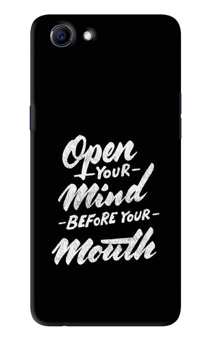 Open Your Mind Before Your Mouth Realme 1 Back Skin Wrap
