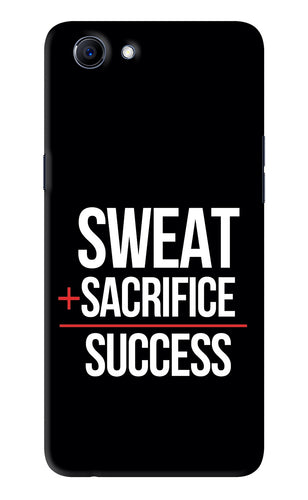 Sweat Sacrifice Success Realme 1 Back Skin Wrap