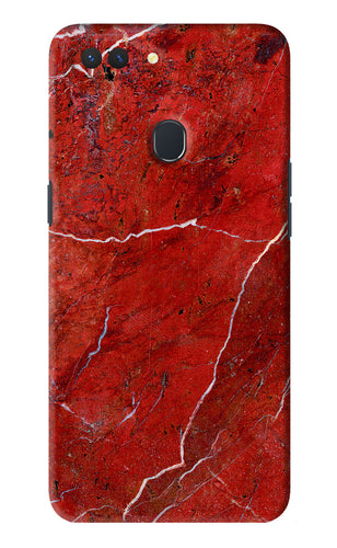 Red Marble Design Realme 2 Back Skin Wrap