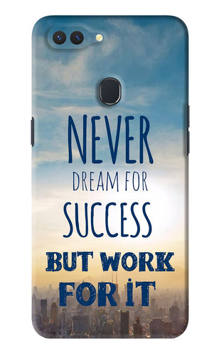 Never Dream For Success But Work For It Realme 2 Back Skin Wrap