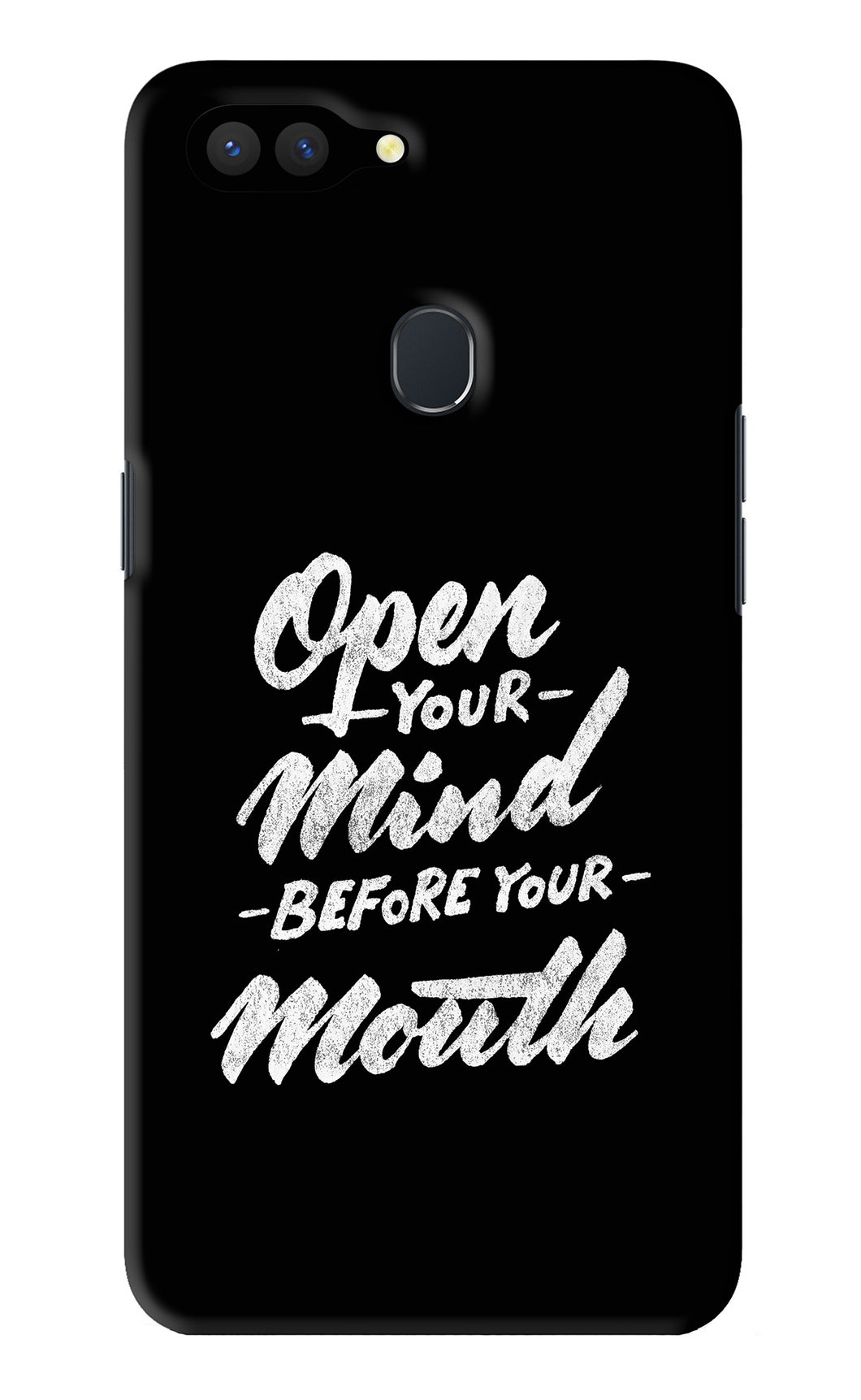 Open Your Mind Before Your Mouth Realme 2 Back Skin Wrap