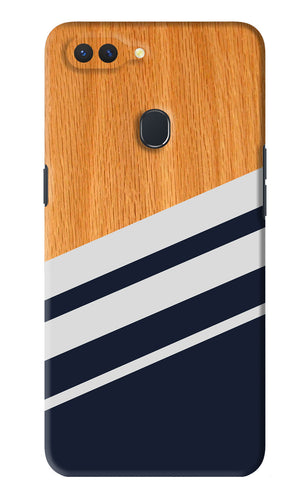 Black And White Wooden Realme 2 Back Skin Wrap
