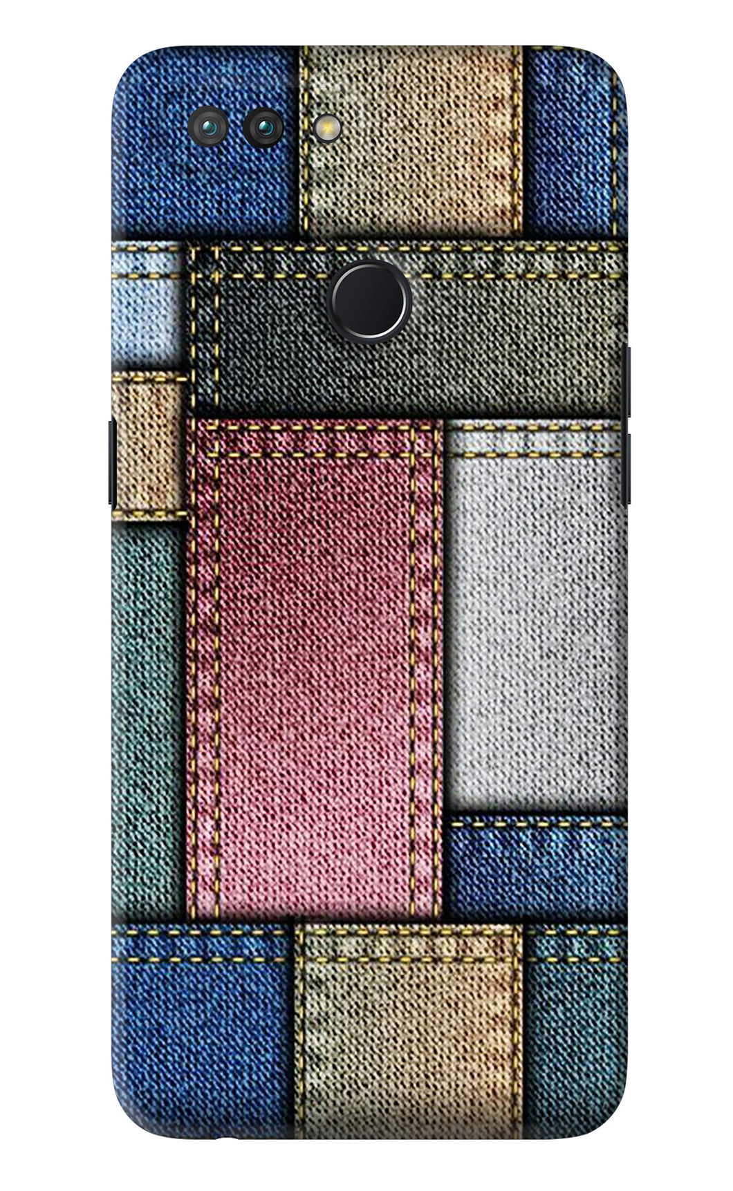 Multicolor Jeans Realme 2 Pro Back Skin Wrap