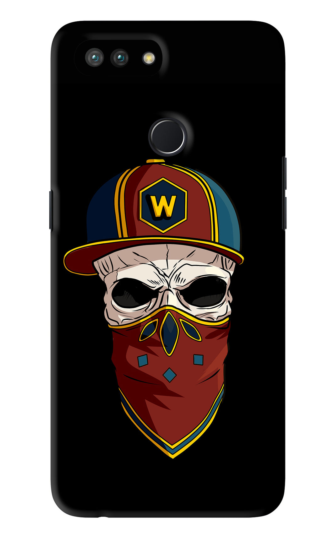Skull Realme 2 Pro Back Skin Wrap