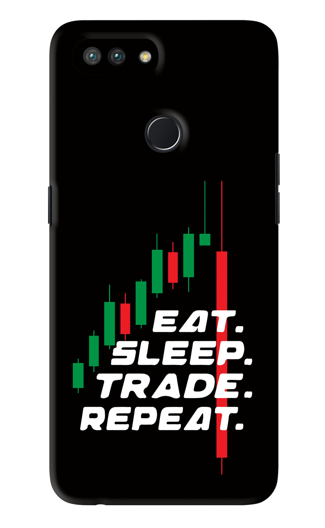 Eat Sleep Trade Repeat Realme 2 Pro Back Skin Wrap