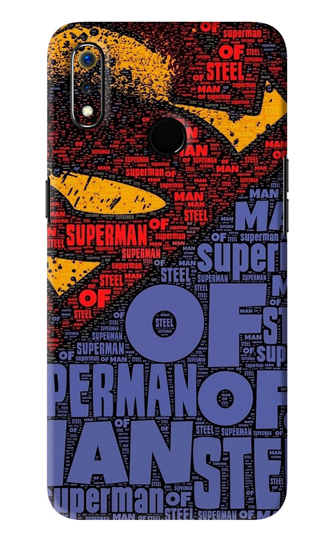 Superman Realme 3 Back Skin Wrap