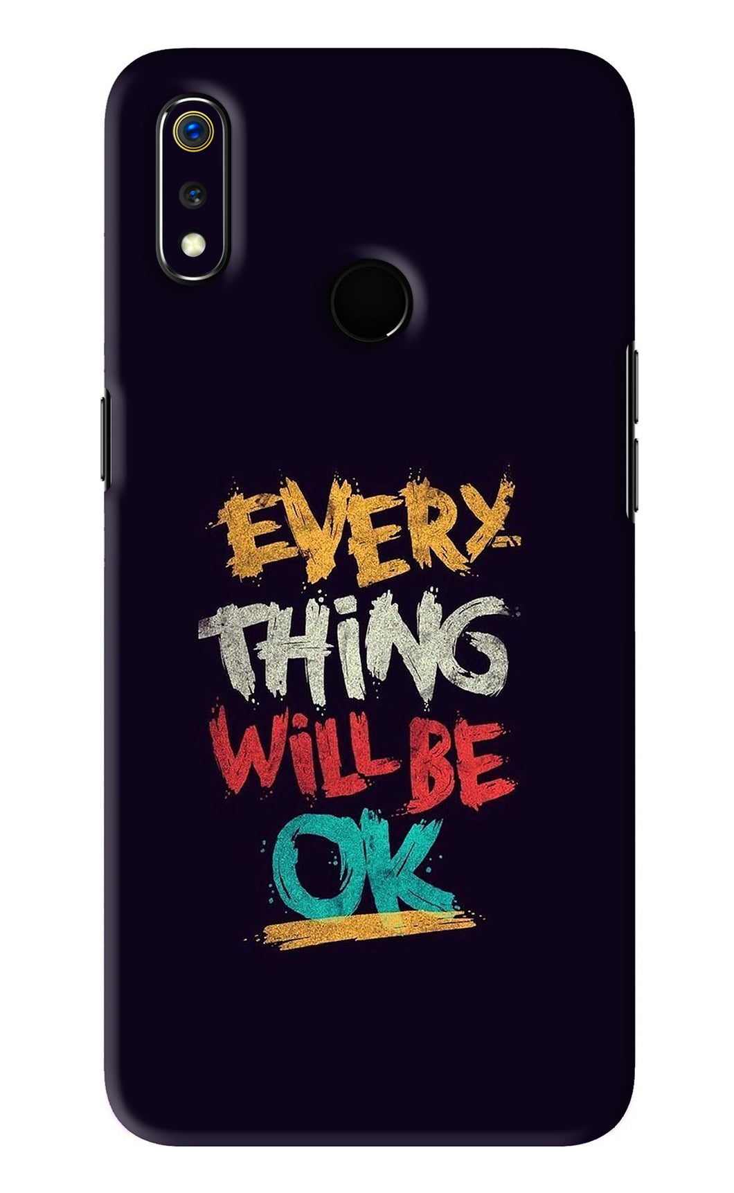Everything Will Be Ok Realme 3 Back Skin Wrap