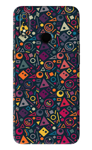 Geometric Abstract Realme 3 Back Skin Wrap