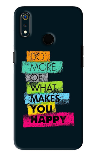 Do More Of What Makes You Happy Realme 3 Back Skin Wrap