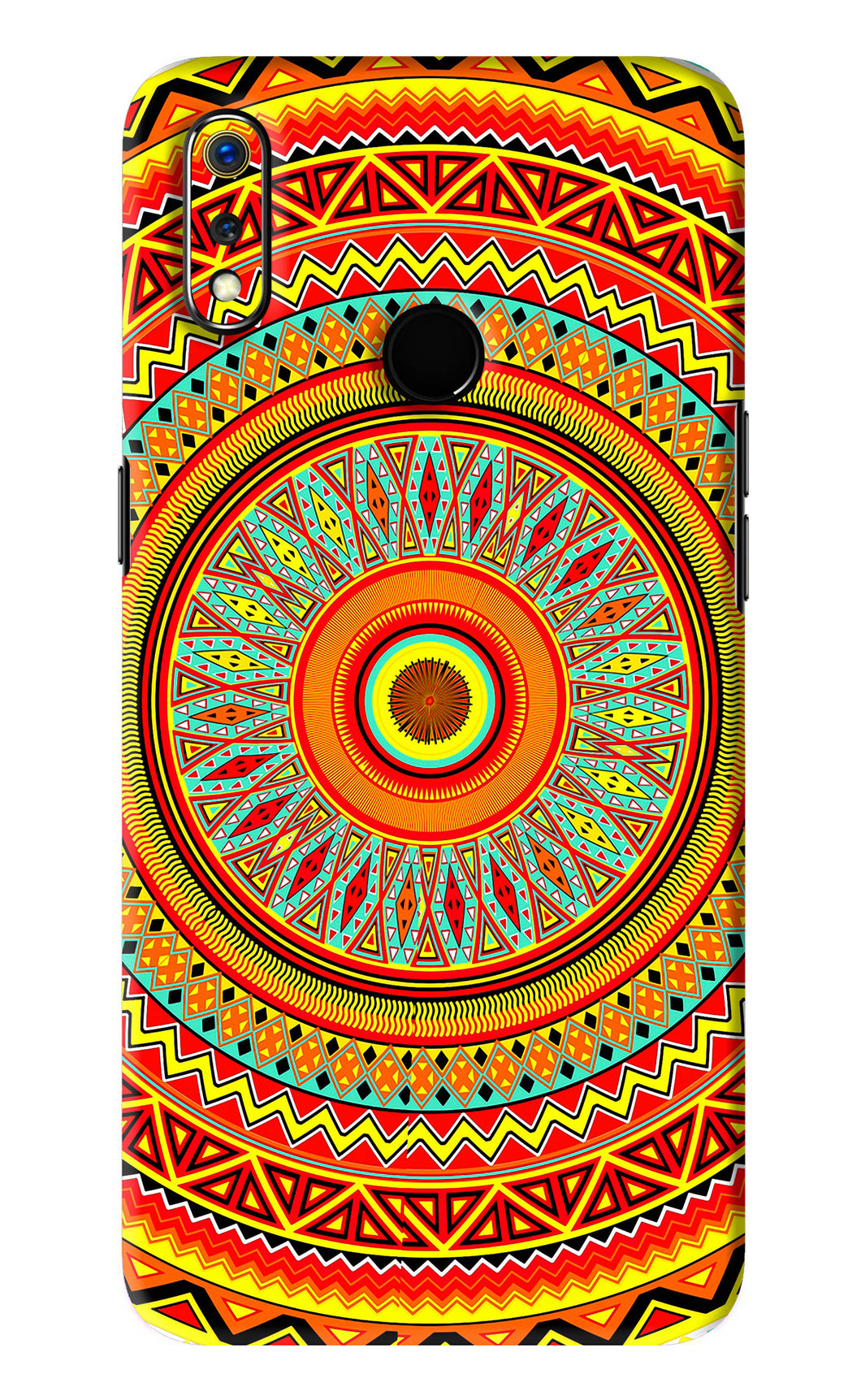Mandala Pattern Realme 3 Back Skin Wrap