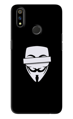 Anonymous Face Realme 3 Pro Back Skin Wrap