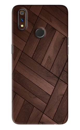 Wooden Texture Design Realme 3 Pro Back Skin Wrap