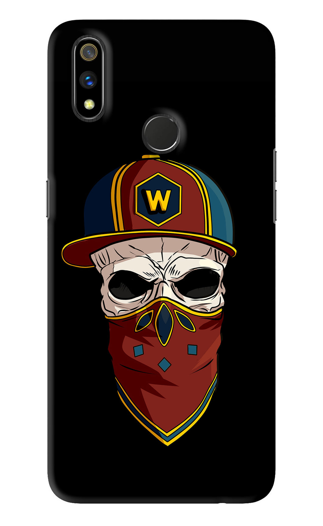 Skull Realme 3 Pro Back Skin Wrap