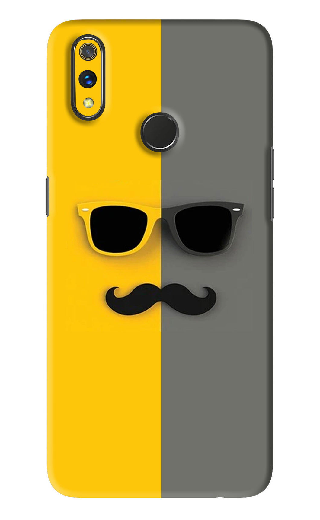 Sunglasses with Mustache Realme 3 Pro Back Skin Wrap