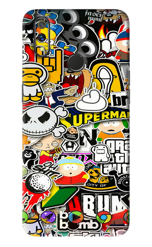 Sticker Bomb Realme 3 Pro Back Skin Wrap