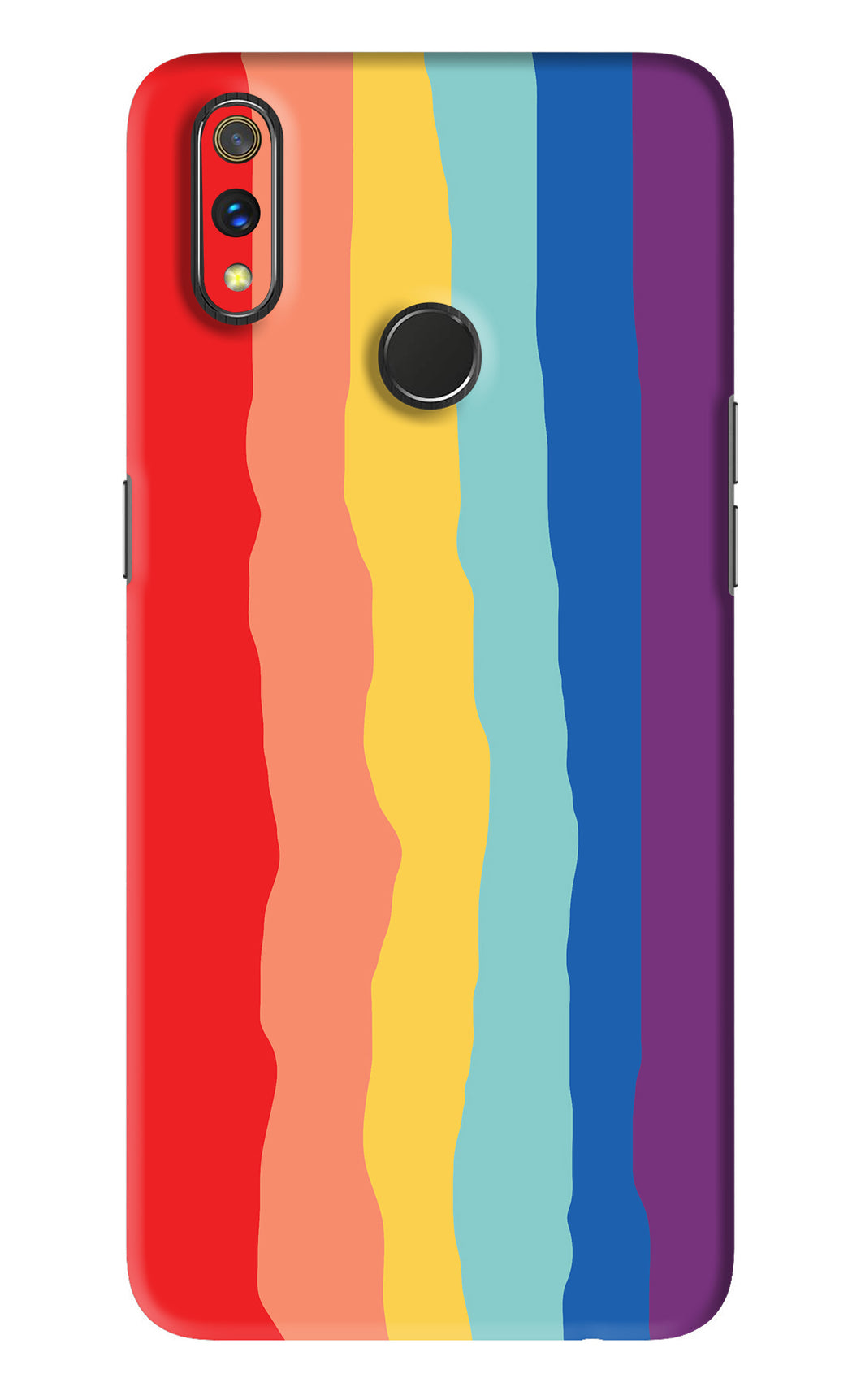 Rainbow Realme 3 Pro Back Skin Wrap