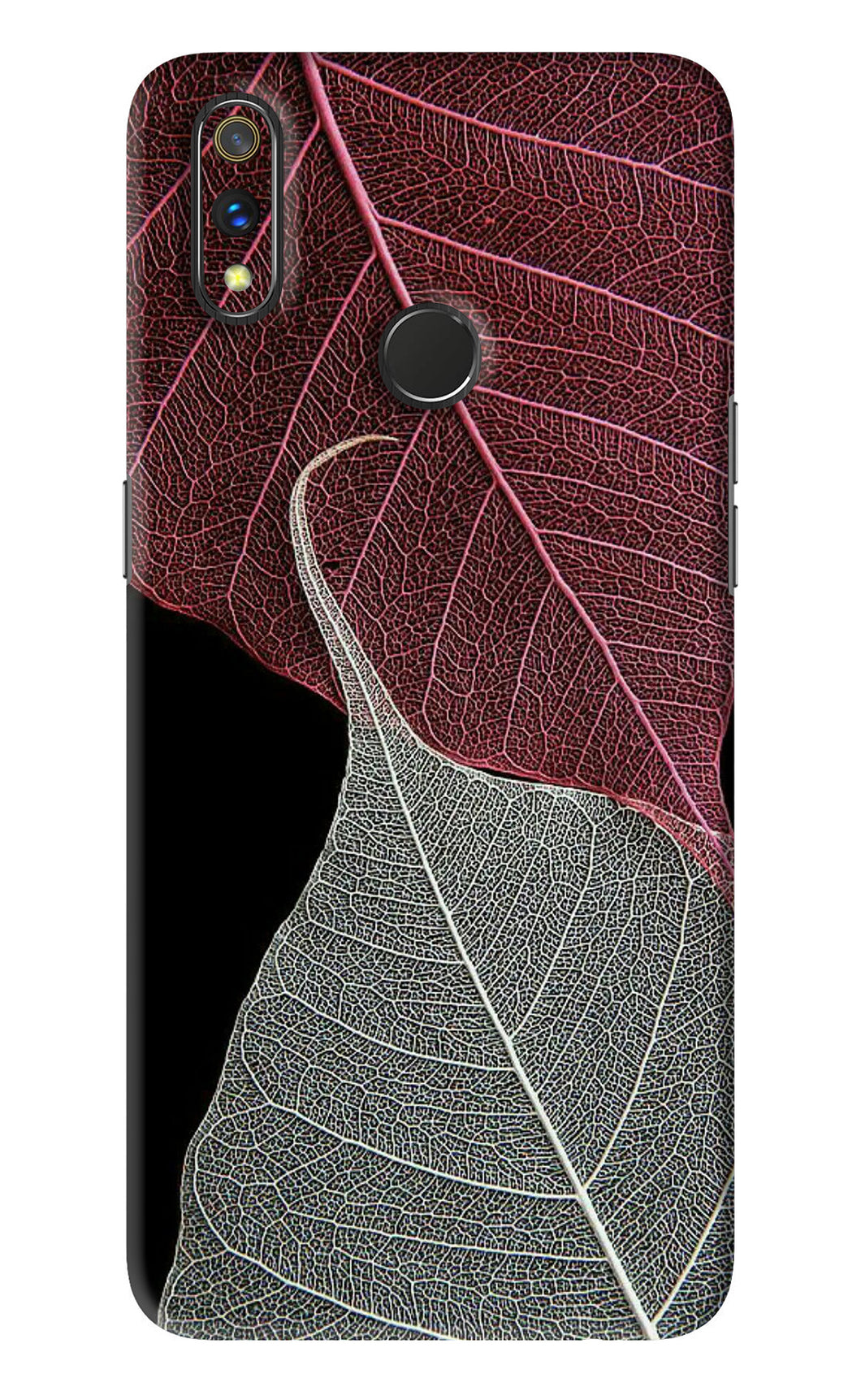 Leaf Pattern Realme 3 Pro Back Skin Wrap