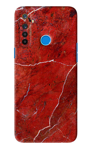 Red Marble Design Realme 5 Back Skin Wrap