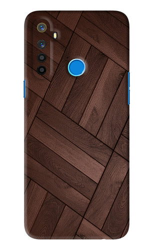 Wooden Texture Design Realme 5 Back Skin Wrap