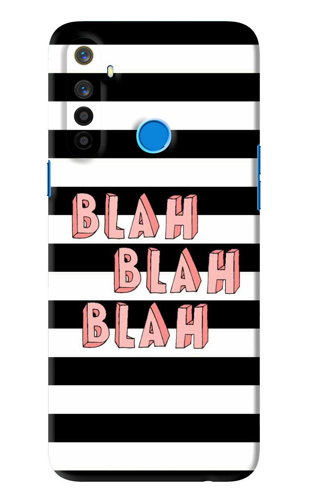 Blah Blah Blah Realme 5 Back Skin Wrap