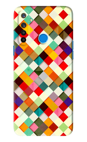 Geometric Abstract Colorful Realme 5 Back Skin Wrap