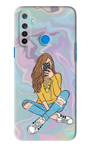 Selfie Girl Realme 5 Back Skin Wrap