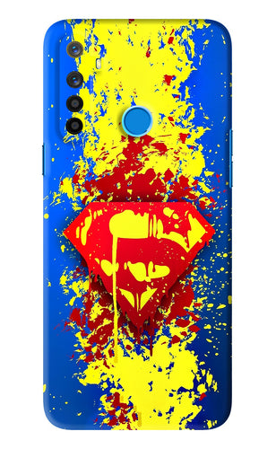 Superman logo Realme 5 Back Skin Wrap