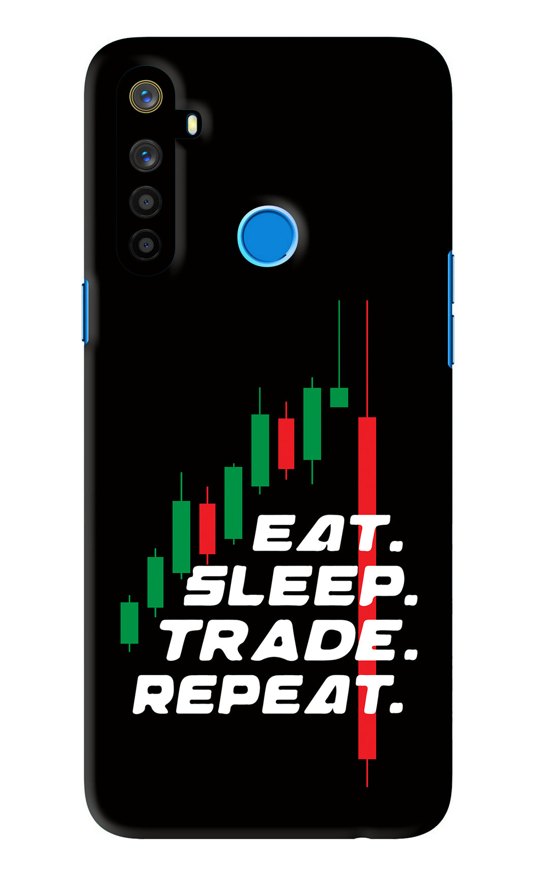 Eat Sleep Trade Repeat Realme 5 Back Skin Wrap