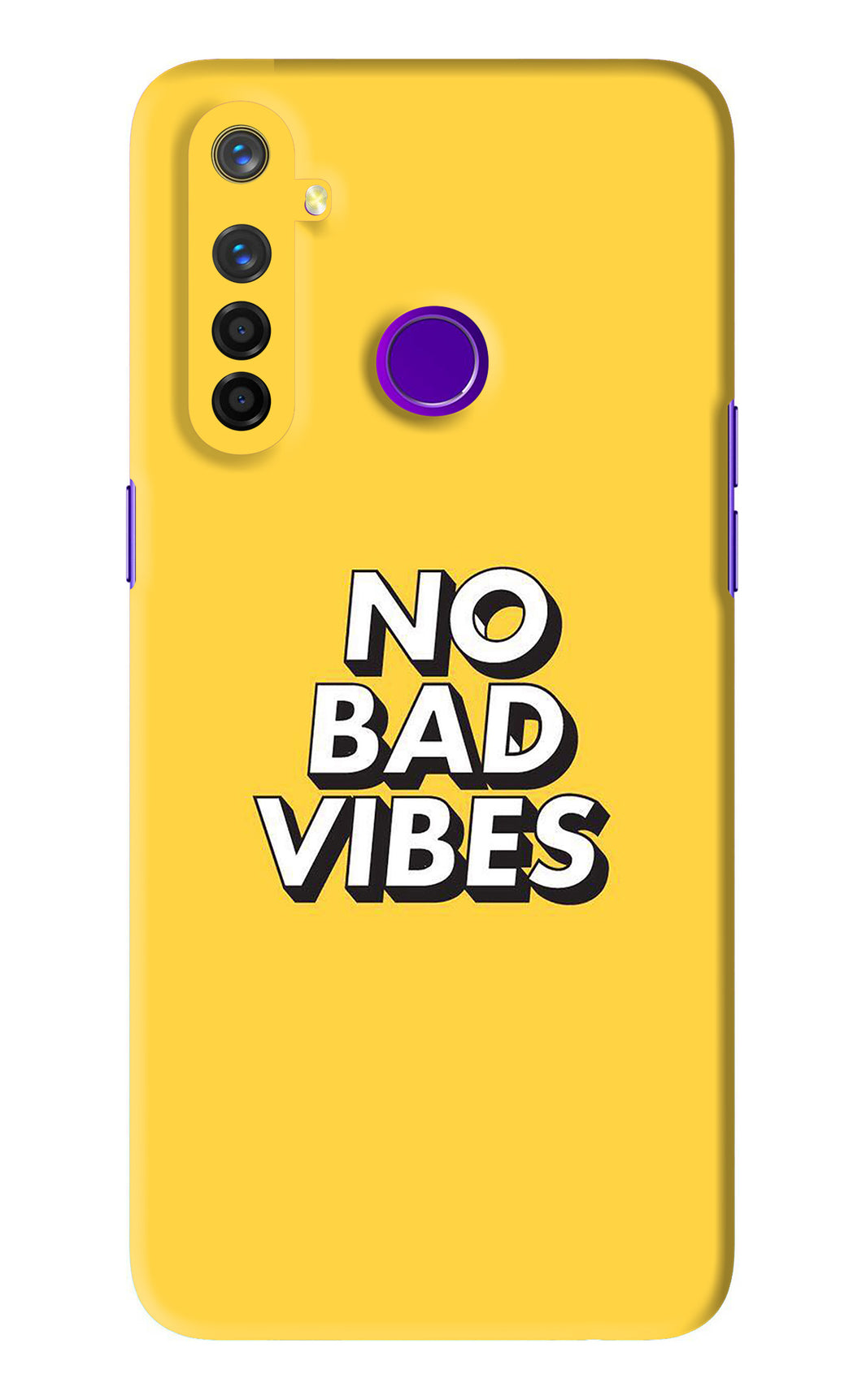 No Bad Vibes Realme 5 Pro Back Skin Wrap
