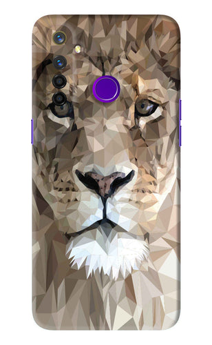 Lion Art Realme 5 Pro Back Skin Wrap