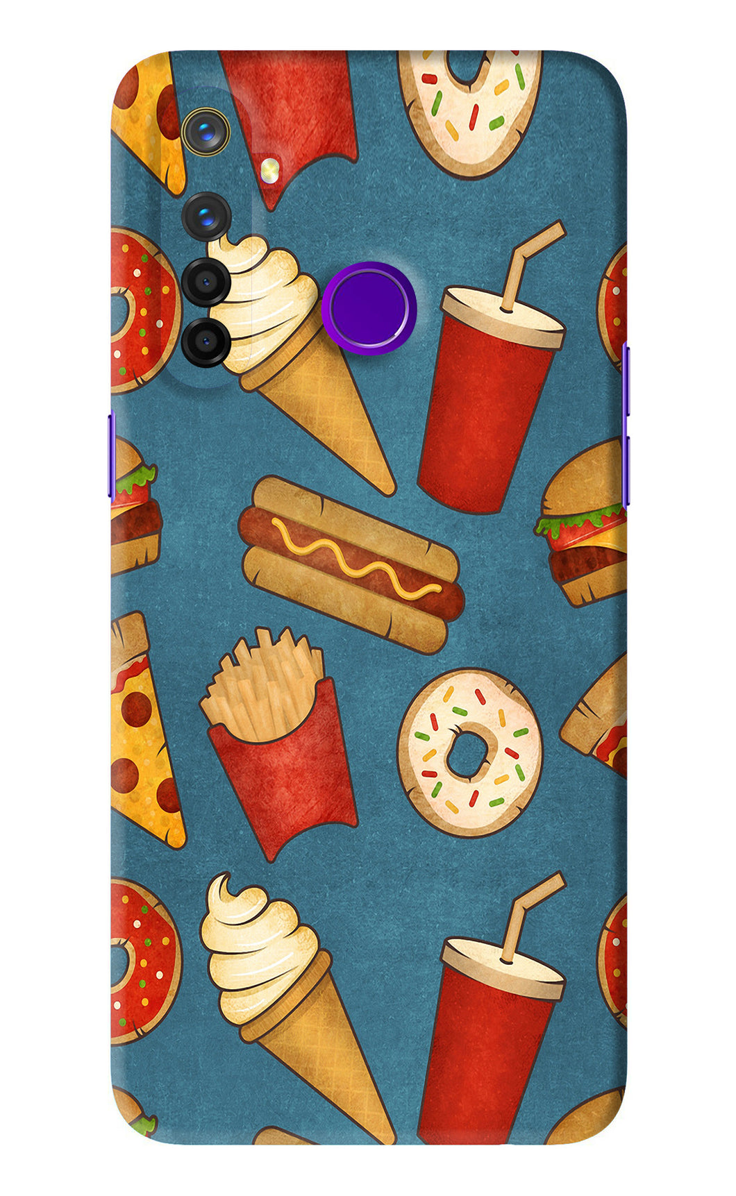 Foodie Realme 5 Pro Back Skin Wrap