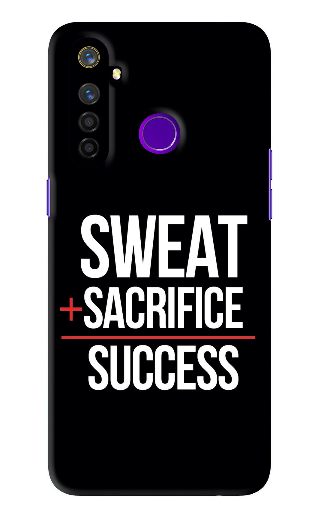 Sweat Sacrifice Success Realme 5 Pro Back Skin Wrap