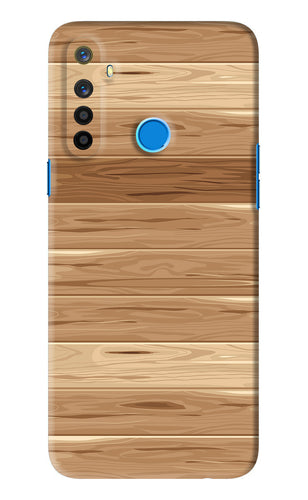 Wooden Vector Realme 5i Back Skin Wrap