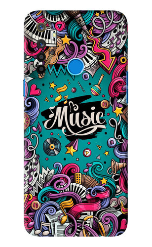 Music Graffiti Realme 5i Back Skin Wrap