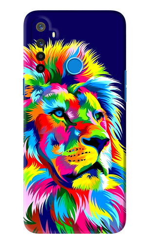 Vector Art Lion Realme 5i Back Skin Wrap