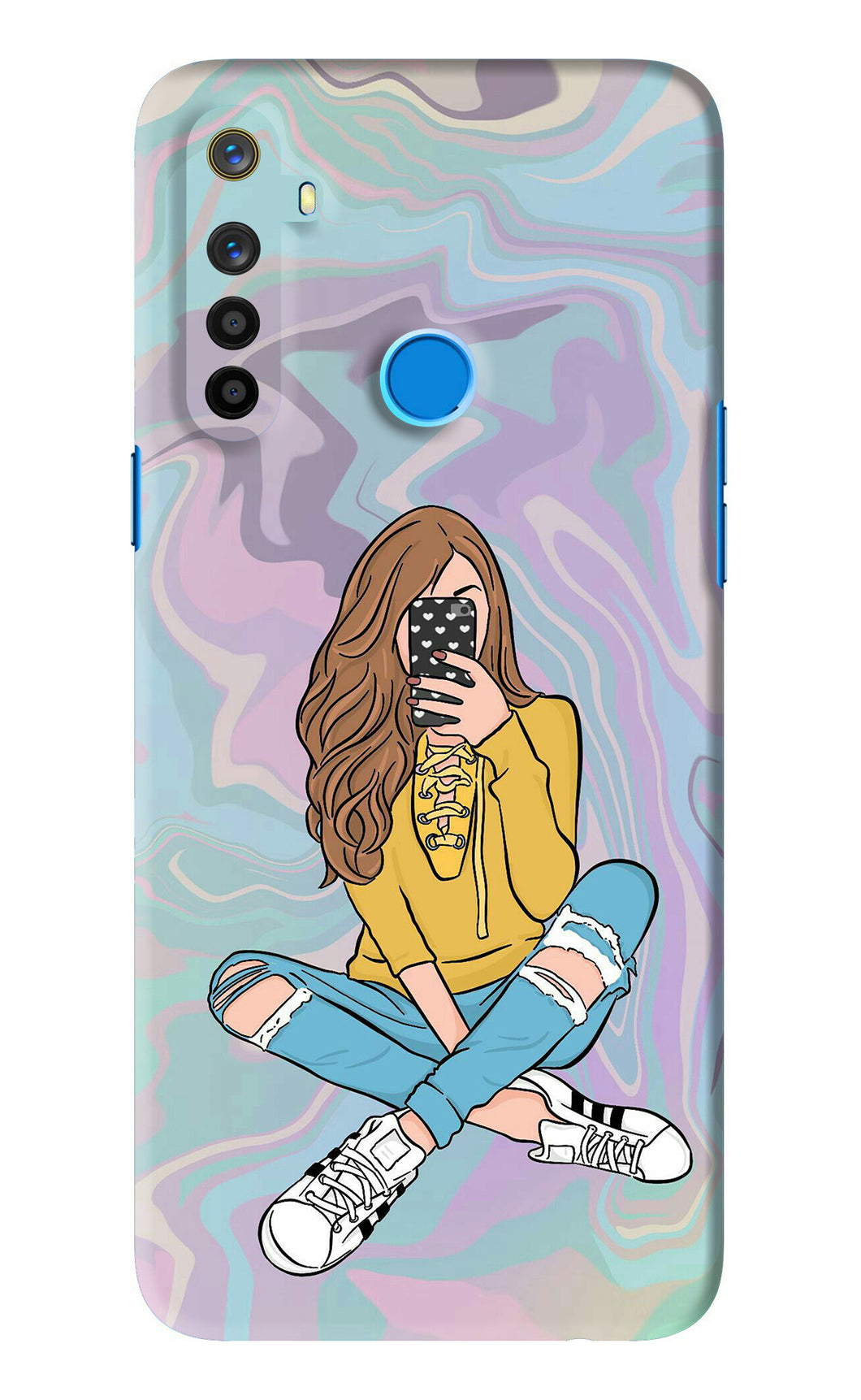 Selfie Girl Realme 5i Back Skin Wrap