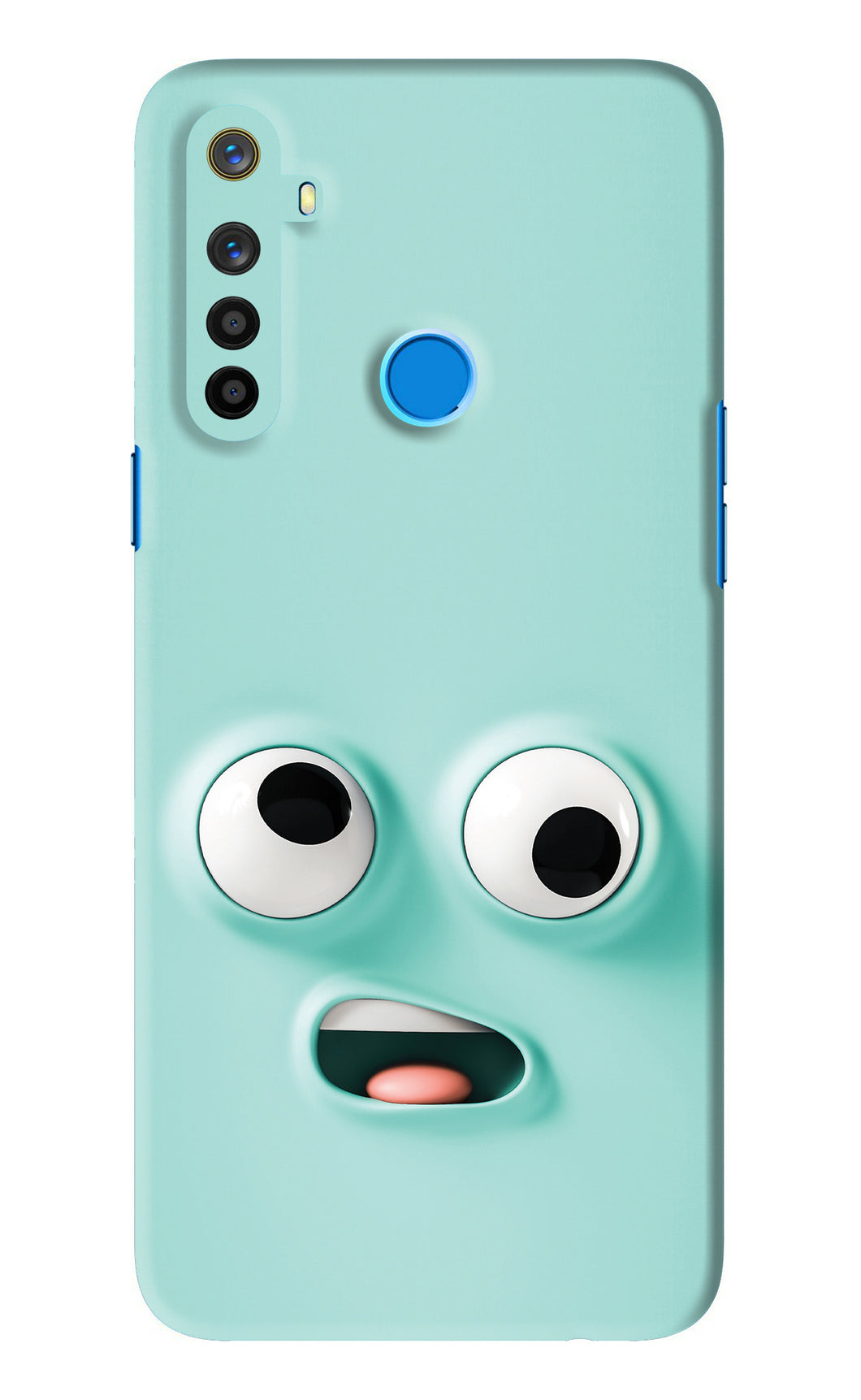 Silly Face Cartoon Realme 5i Back Skin Wrap