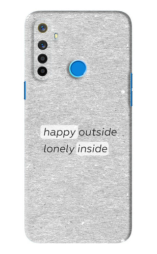 Happy Outside Lonely Inside Realme 5s Back Skin Wrap